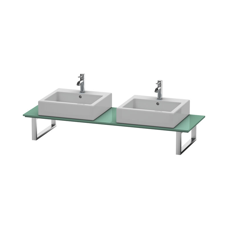 

Duravit Ag - Consola Duravit X-Large para lavabos de sobremesa y lavabos empotrados, 046C, con dos orificios, para esquina izquierda, profundidad 550