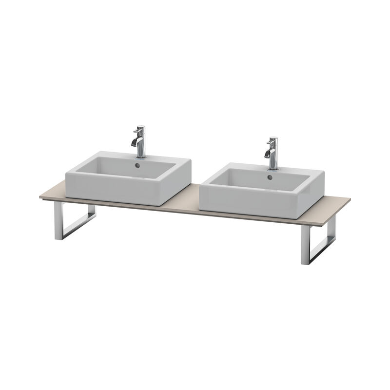 

Duravit Ag - Consola Duravit X-Large para lavabos de sobremesa y lavabos empotrados, 046C, con dos orificios, para esquina izquierda, profundidad 550