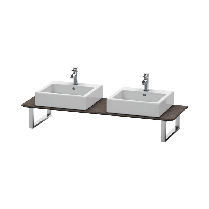 

Consola Duravit X-Large para lavabos de sobremesa y lavabos empotrados, 047C, con dos orificios, para esquina derecha, profundidad 550 mm, Color