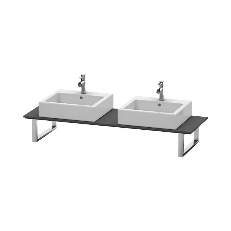 

Duravit Ag - Consola Duravit X-Large para lavabos de sobremesa y lavabos empotrados, 048C, con dos orificios, para nicho, profundidad 550 mm, Color