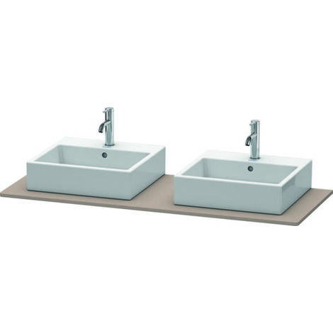 Consola Duravit XSquare 063G, 1400x 550 mm, 2 recortes,