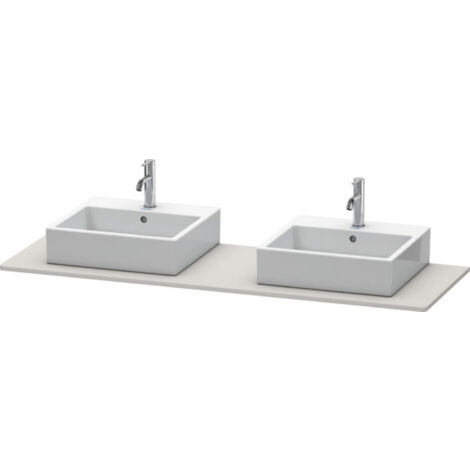 Consola Duravit XSquare 063H, 1600x 550 mm, 2 recortes,