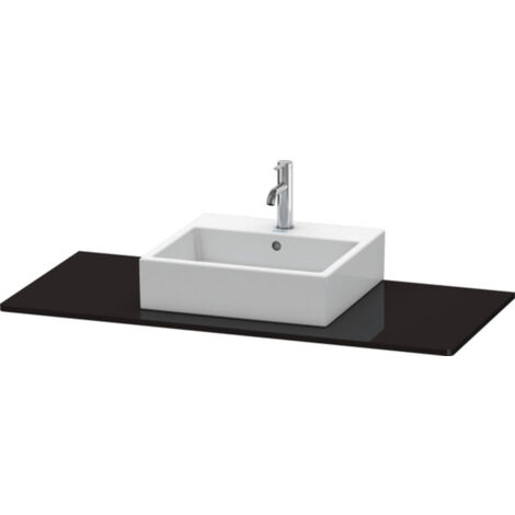 Consola Duravit XSQUARE con recorte 16x800x550mm negro de alto brillo