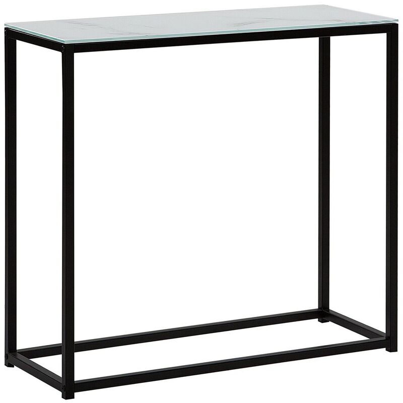

Consola de metal blanco/negro DORRIS