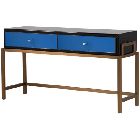 Consola Espejo Acero Inox. Prestine 140X42X73 Cm
