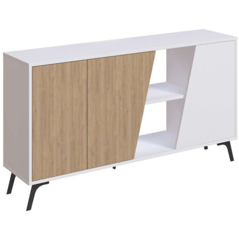 Consola Fiona 150 Cm Blanco Roble