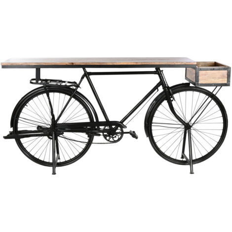 Consola Hierro Mango 195X40X91 Bicicleta Antigua