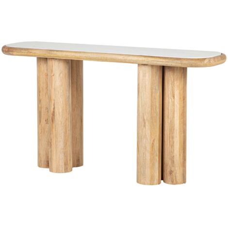 Consola Madera Mango Marmol Telo 140X40X75 Cm