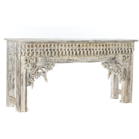 Consola Mango 150X41X76 Envejecido Blanco