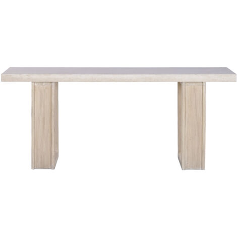 Consola Olmo Marmol Travertino 180X38X76 Beige