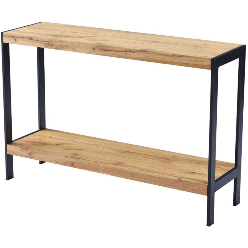 

Consola Ribadesella acabado negro 80 cm (alto) 120 cm (ancho) 35 cm (fondo) Color ROBLE-NEGRO