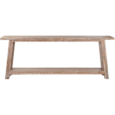 Consola Teca Reciclada 240X46X90 Decape Blanco
