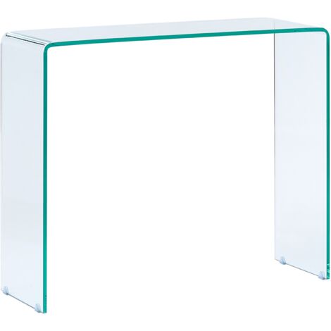 Consola transparente 90 x 30 cm rectangular minimalista Kendall