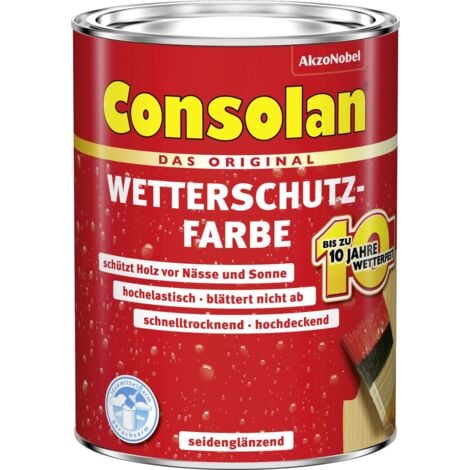 Consolan Wetterschutz-Farbe 2,5 L anthrazitgrau