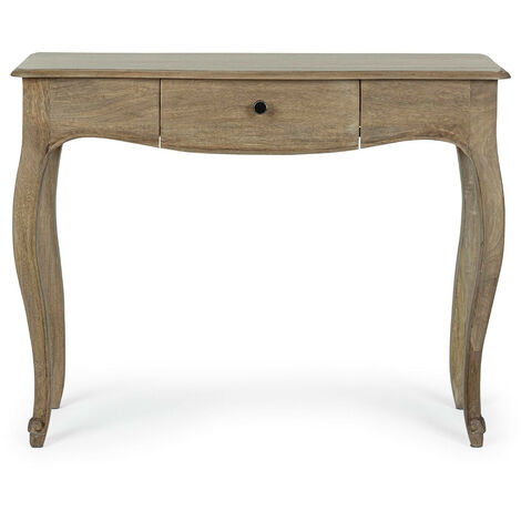 Console 1 tiroir 100x40x76 cm en manguier naturel - TARSUS