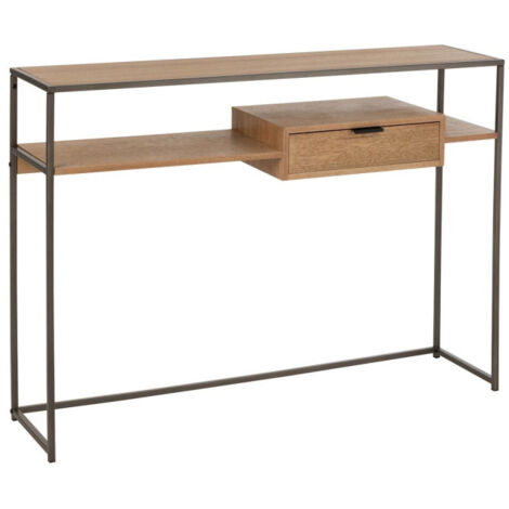Console 1 Tiroir Design "Giuseppe" 120cm Naturel