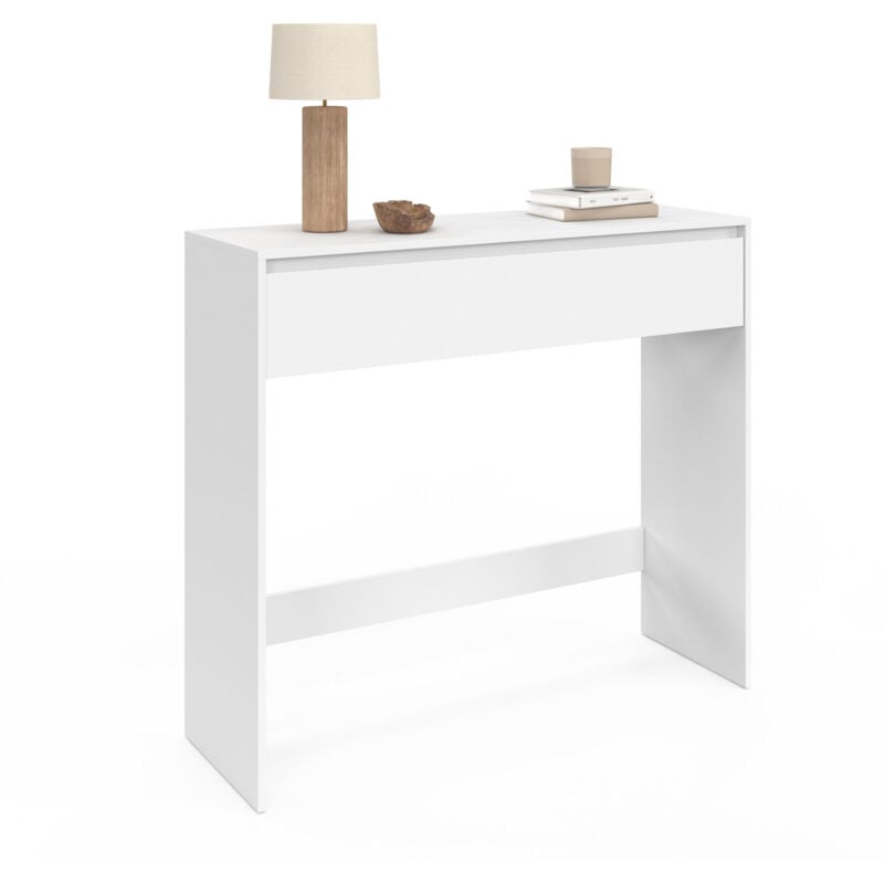 Console 1 tiroir tomi bois blanc
