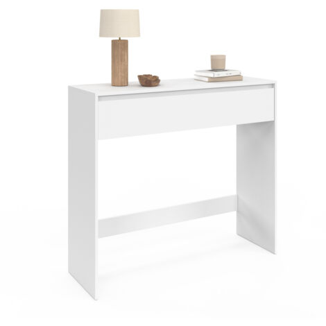 Console 1 tiroir TOMI bois blanc