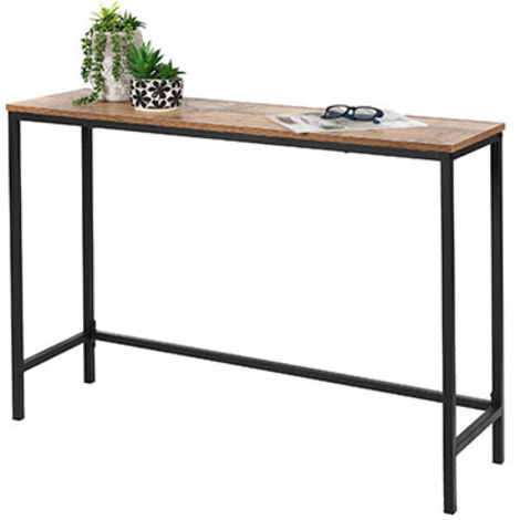 Console 105x30x75 cm naturel et noir - OKA