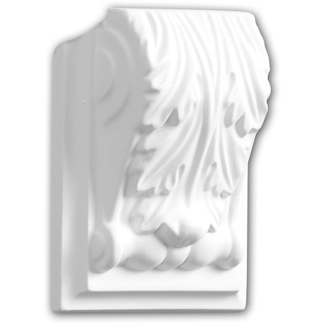 Console 119137 Profhome Élement décorative style corinthien blanc