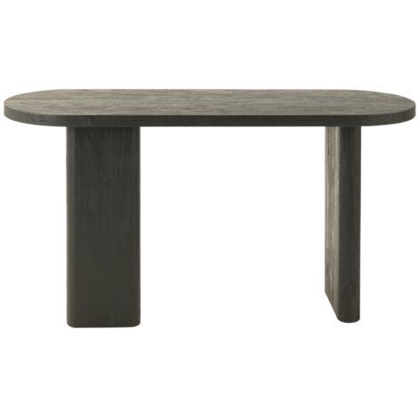 Console 150x50x75 en teck noir - PLIZU