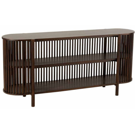 Console 2 Niveaux en Bois "Gavya" 160cm Brun Foncé