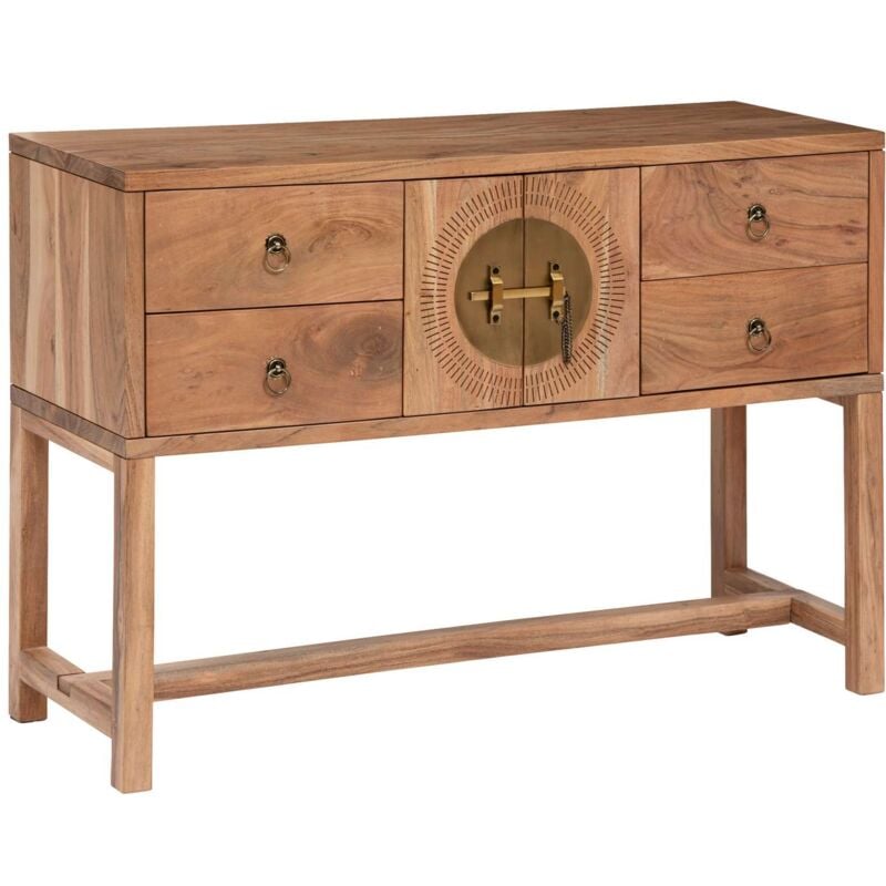 Console 2 portes et 4 tiroirs en bois jiling