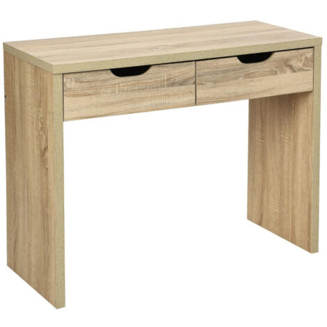 Console 2 Tiroirs "Bivoak" 100cm Beige