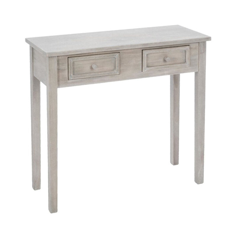 Atmosphera - Console 2 Tiroirs 'Charme' 80cm Naturel