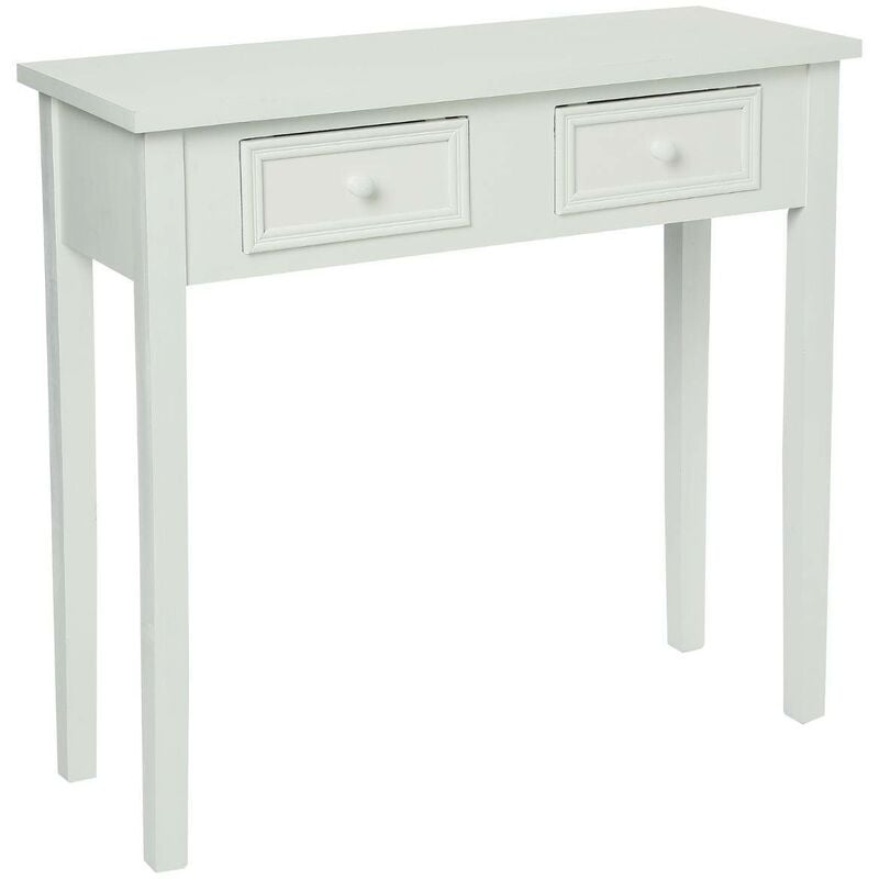 Atmosphera - Console Charme blanc L80cm créateur d'intérieur