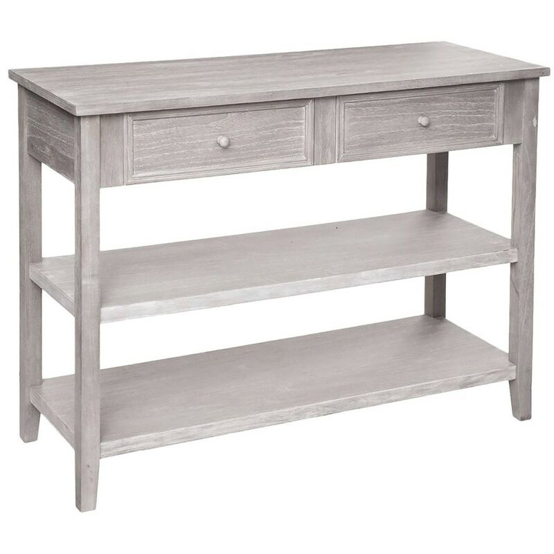 Console 2 tiroirs charme naturel