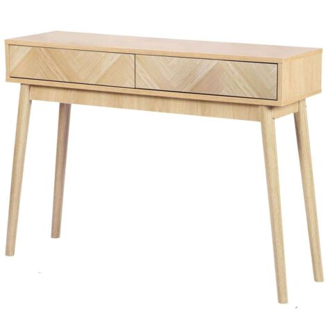 Console 2 tiroirs de rangement design moderne SHELBY