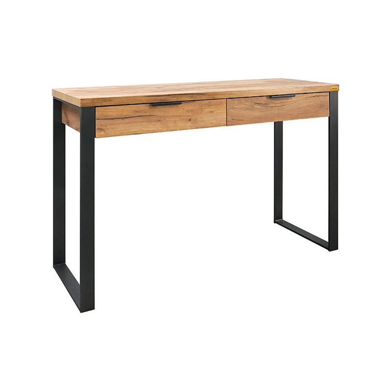 Console 2 tiroirs pieds métal Ron