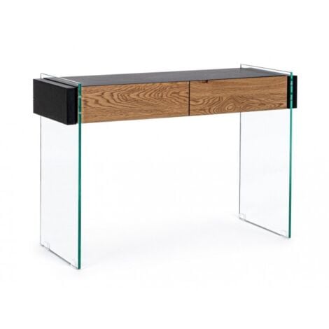 WEBMARKETPOINT Console 2C Line Wood Noir 110x40