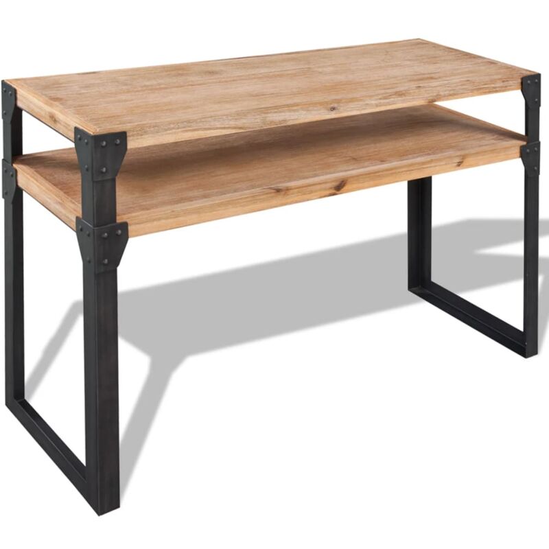 Table console Bois d'acacia massif 120 x 40 x 85 cm Vidaxl