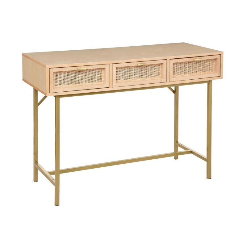 Atmosphera - Console 3 Tiroirs Cannage 'Rayo' 110cm Naturel