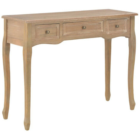 Console 3 tiroirs pin massif clair Dean