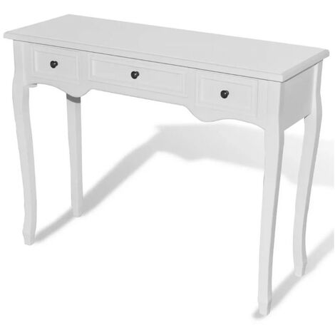 Console 3 tiroirs pinède blanc Dean