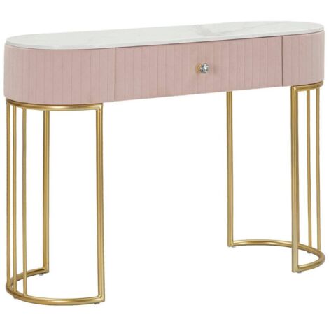 Console Abstraktes, Étagères, Compartiments, 40x100x75h cm or