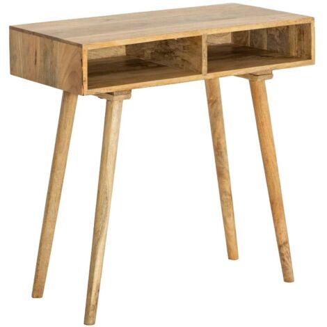 Console avec rangement en bois de manguier Maëva