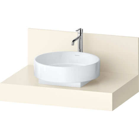 Console Balcoon Duravit rectangulaire, 1 découpe au centre ,