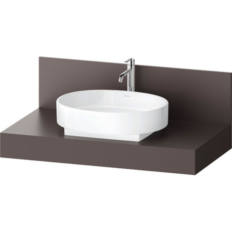 Console Balcoon Duravit rectangulaire, 1 découpe au centre ,