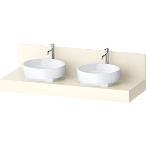 Console Balcoon Duravit rectangulaire, 2 découpes des deux côtés