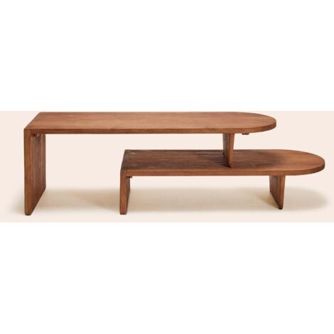 Console basse 120x40xH40 cm MADURA - Teck recyclé - SORCHA