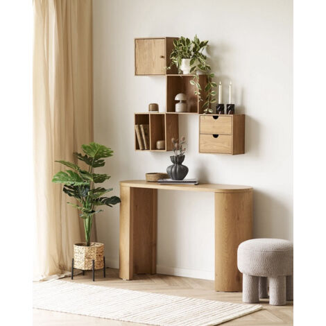 Console Bibione chêne 38x114x75 cm