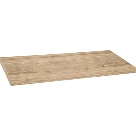 Console Blata chêne noueux sans trou avec support 1200x56x510 mm