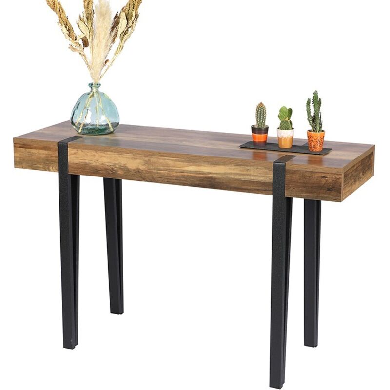 Console 120x40x76 cm en bois et métal - vanoise Console 120x40x76 cm en bois et métal - vanoise
