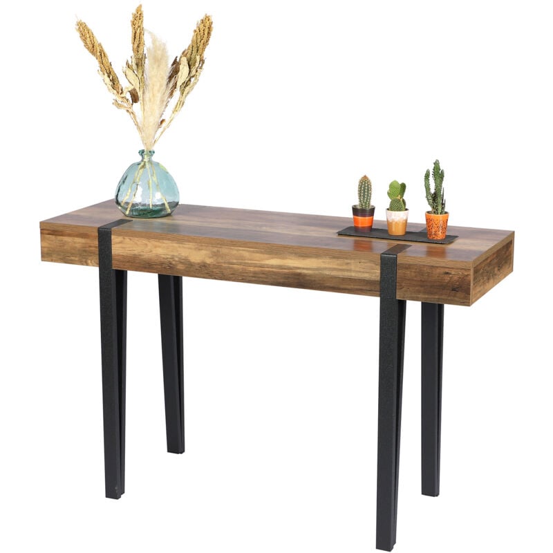 Fornord - Console 120x40x76 cm en bois et métal - vanoise