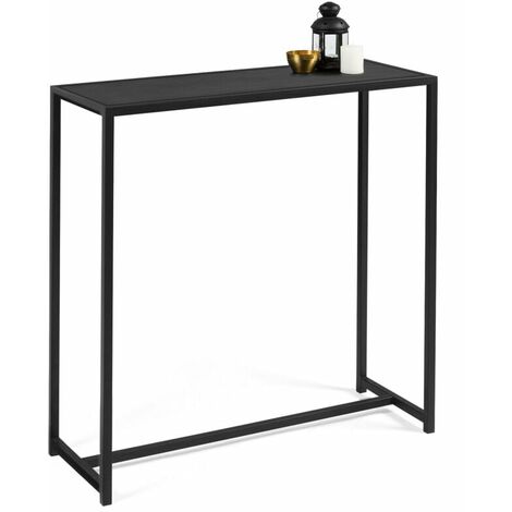 Console DAVIS en métal noir mat design industriel
