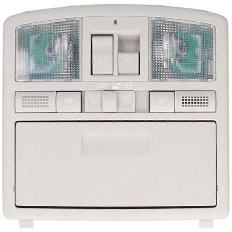 Console de commande de toit ouvrant, éclairage d'ambiance, rangement pour lunettes